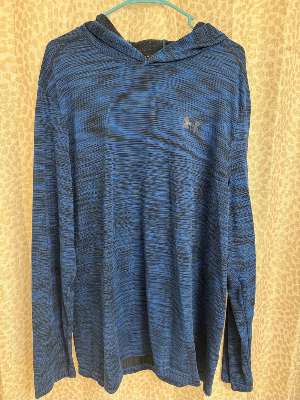 Under Armour Men’s Blue Space-Dye Lightweight Hooded Long Sleeve